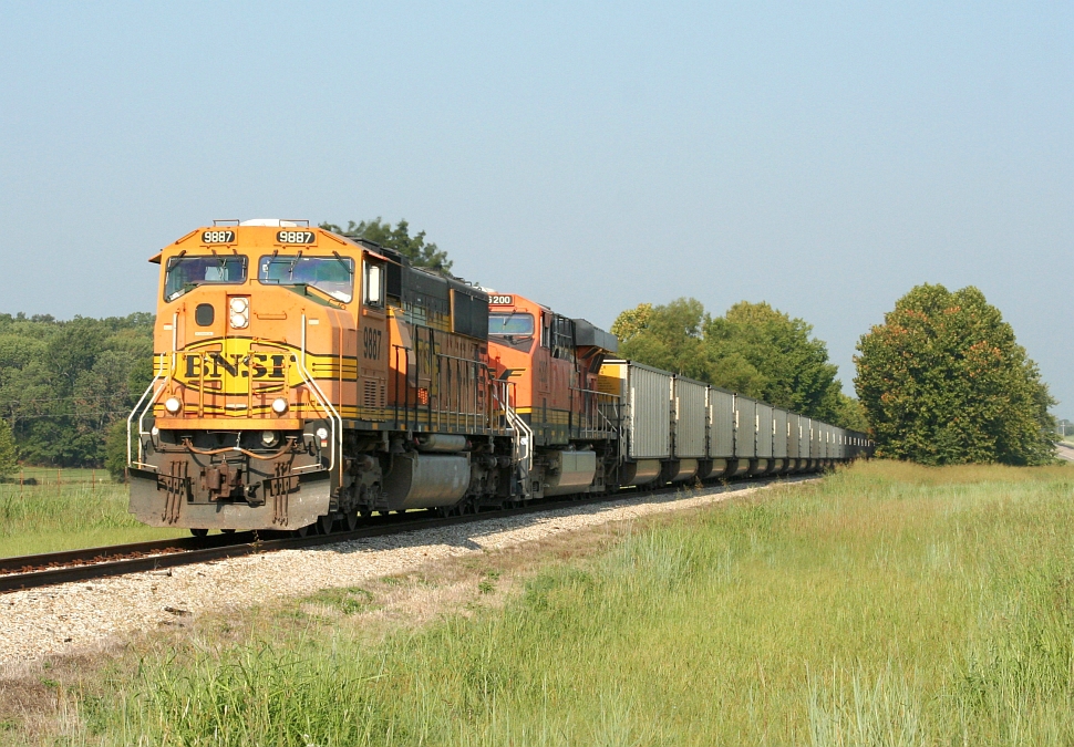 BNSF loaded coal train on KRR